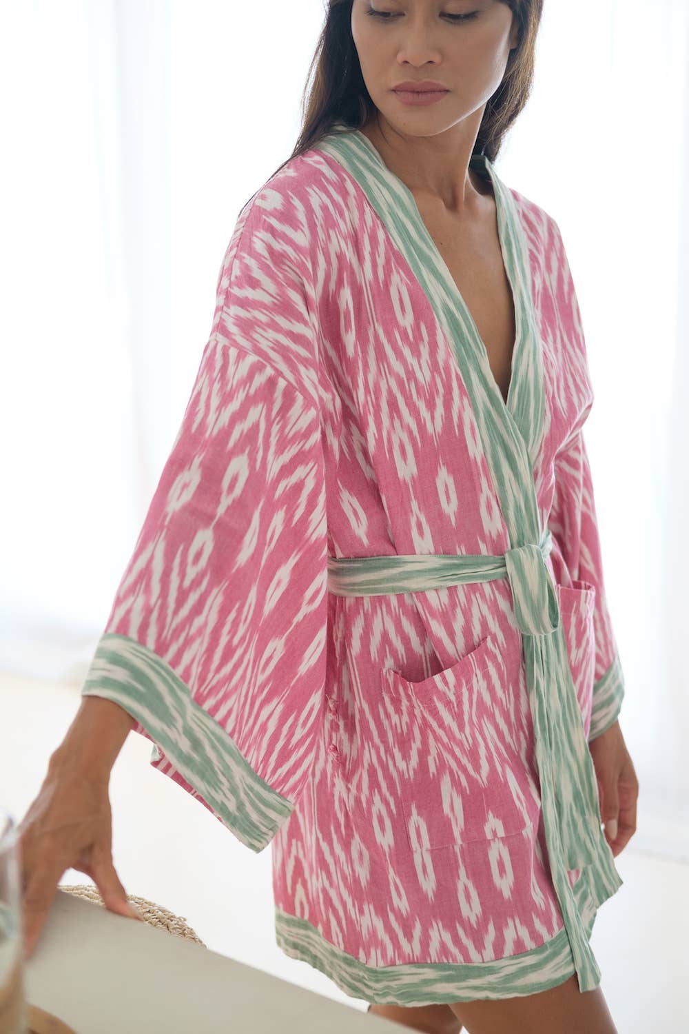 XL Handwoven Ikat Kimono (Shakti)